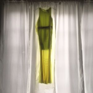 BCBG “shania” Grecian color citron gown